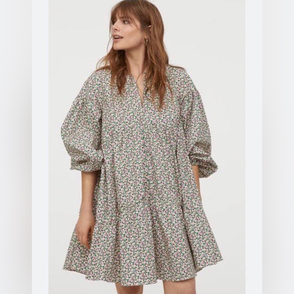 H&M Floral Babydoll Dress